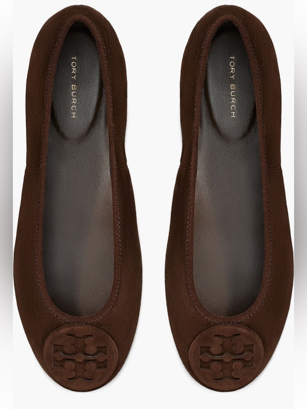Tory Burch Reva Ballet Flats Dark Cocoa